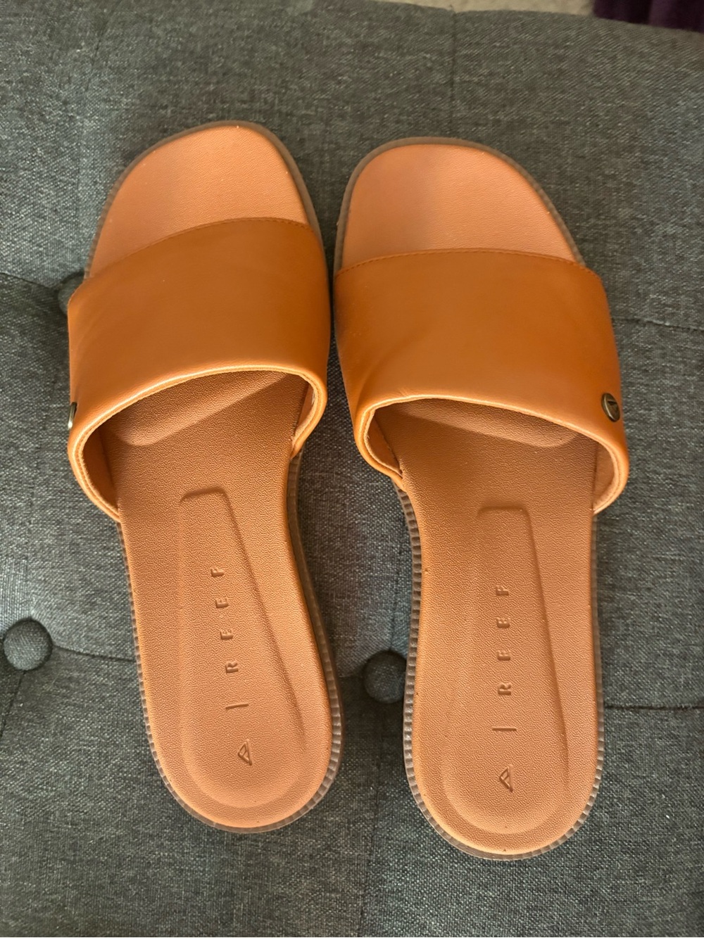 Reef Women’s Slide Sandals in Cognac Brown